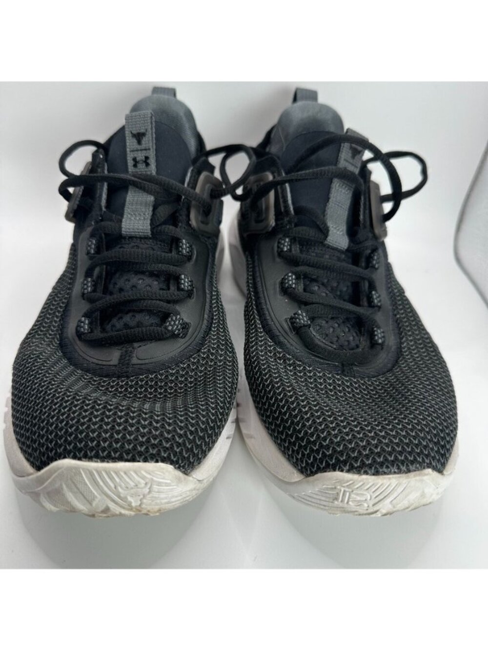 Under Armour Project Rock 5 Shoes Womens Size 10 Black Running Gym Cushuined - Picture 4 of 11